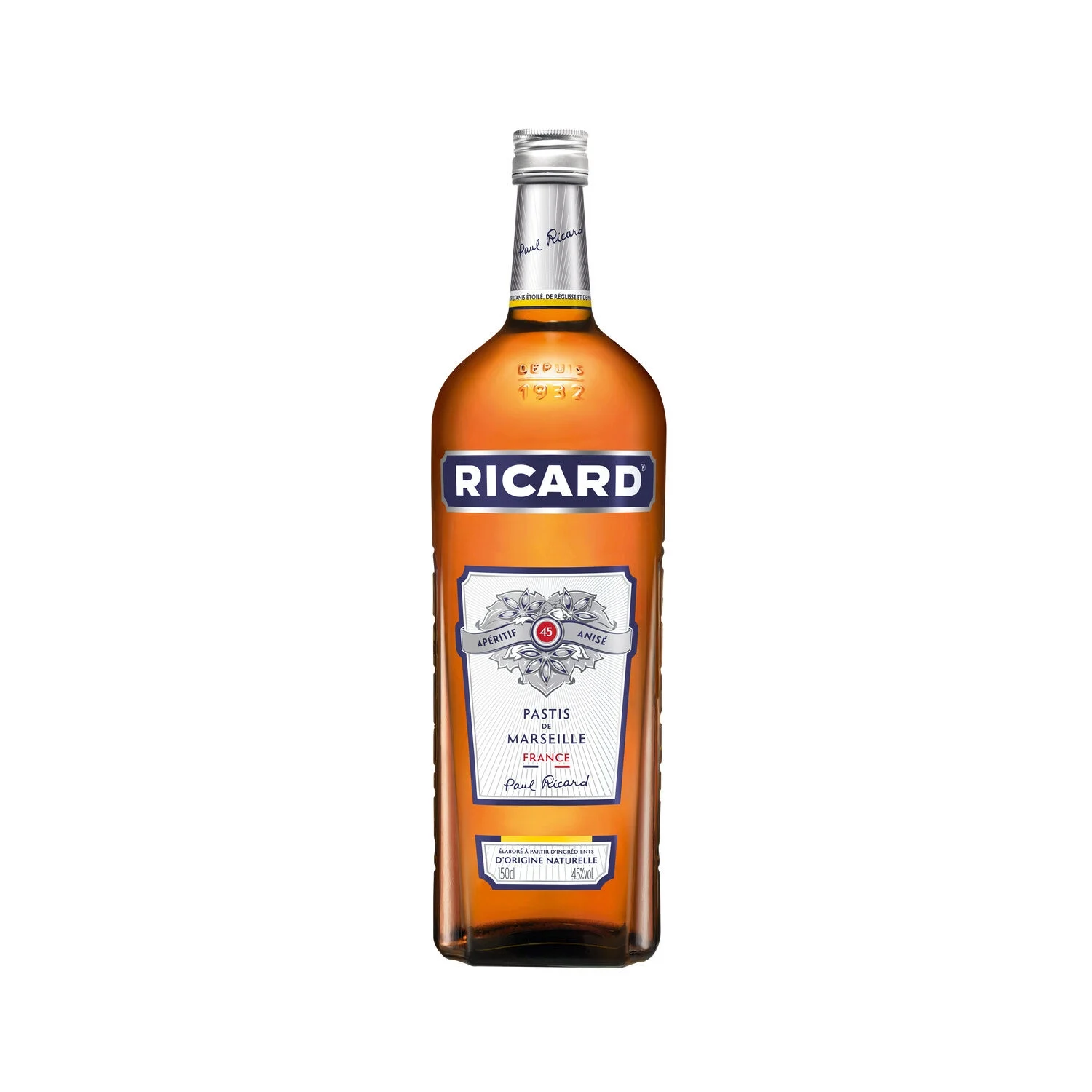 Anisé pastis de Marseille 1,5L - RICARD