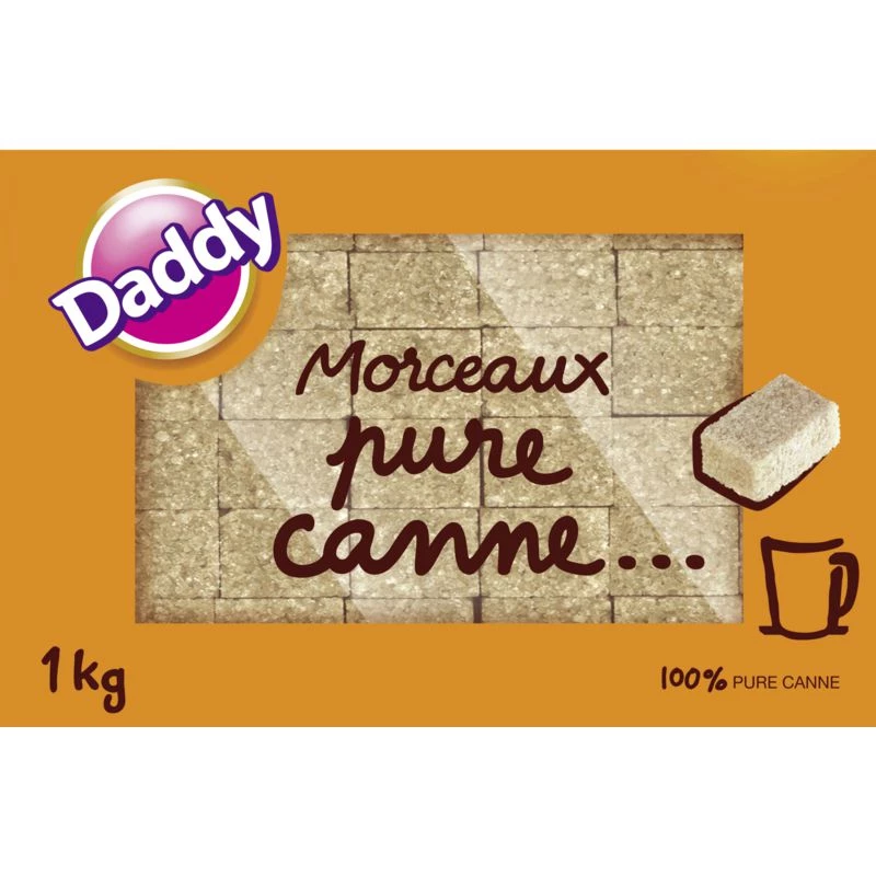 Pure cane sugar pieces 1kg - DADDY