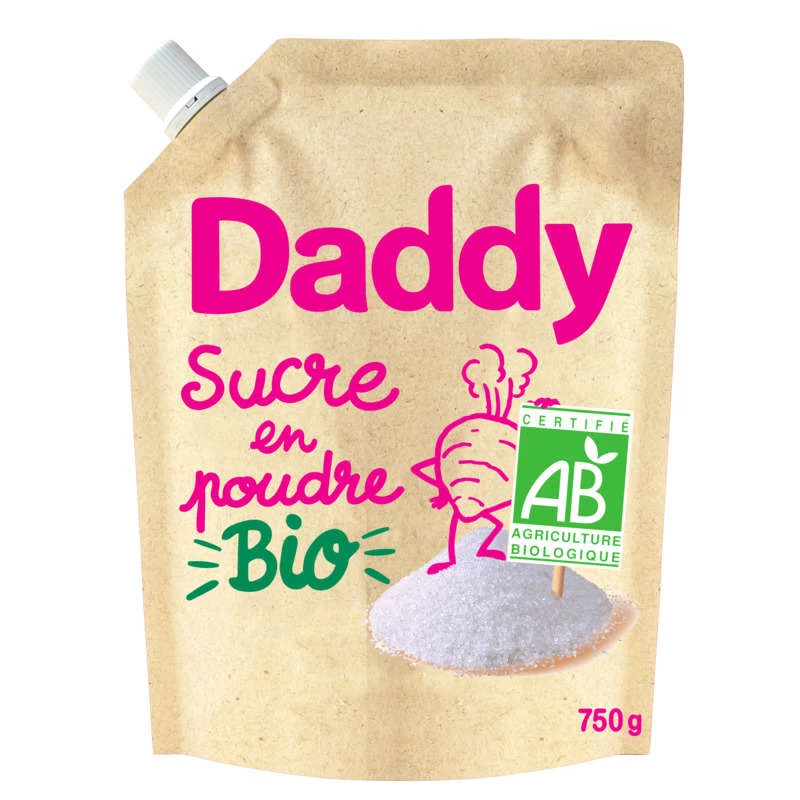 Sucre en poudre betterave Bio 750g - DADDY