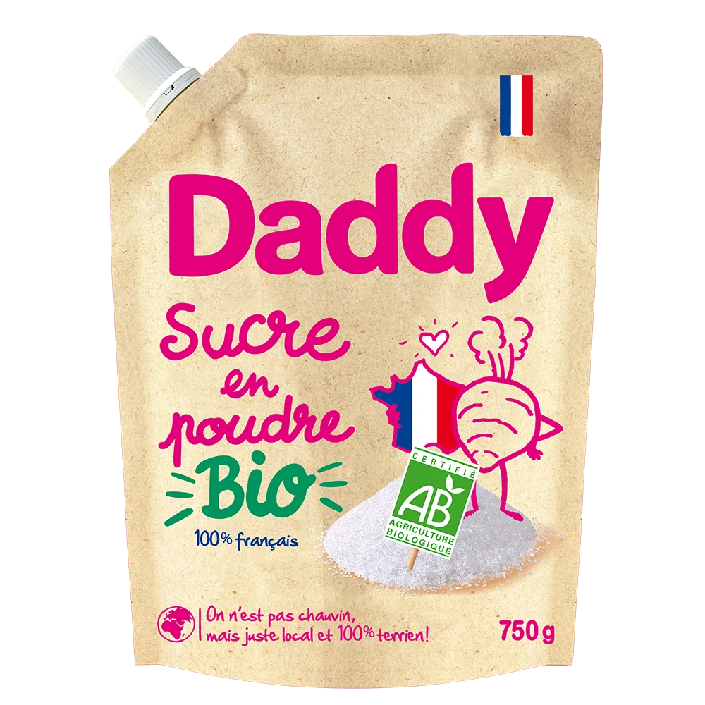 Sucre en poudre betterave Bio 750g - DADDY