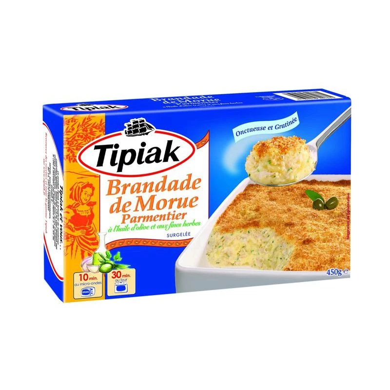 Parmentier cod brandade in olive oil 450 - TIPIAK