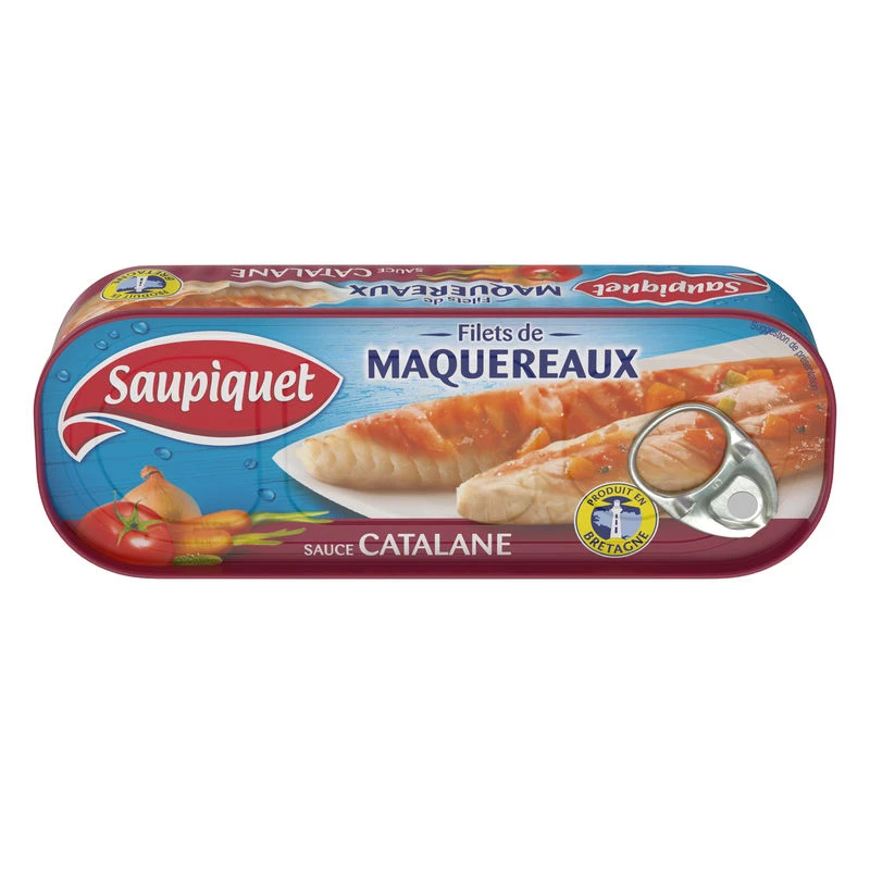 Filets de Maquereaux Sauce Catalane, 169G - SAUPIQUET