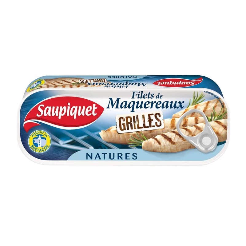 Filets de Maquereaux Natures Grillés, 120g - SAUPIQUET