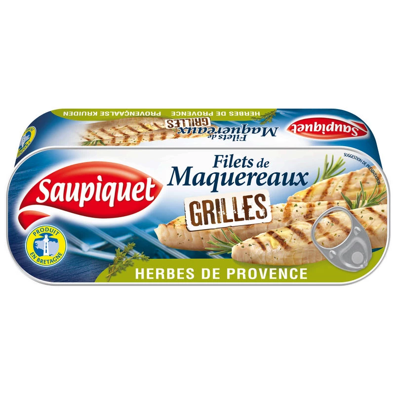 Filets de Maquereaux Grillés aux Herbes de Provence, 120g - SAUPIQUET