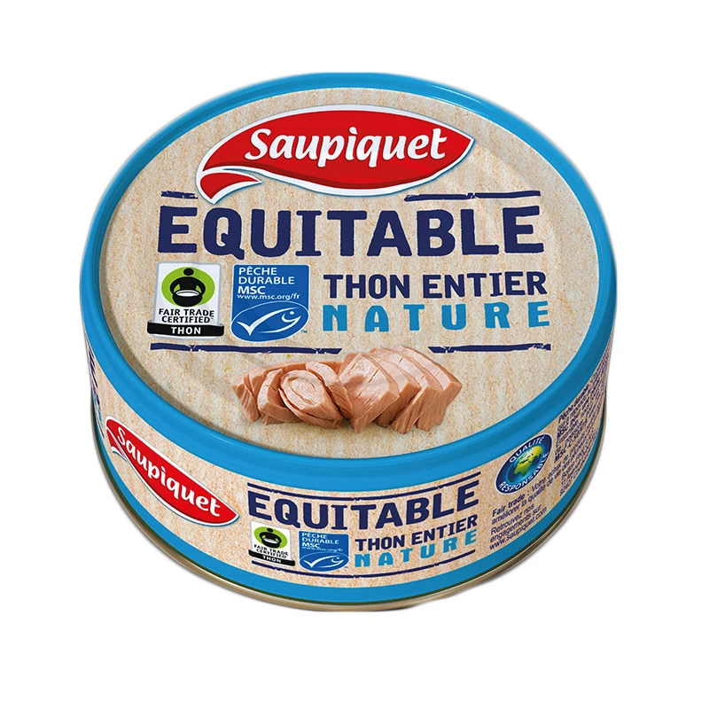 Thon entier nature équitable MSC 112g  - SAUPIQUET
