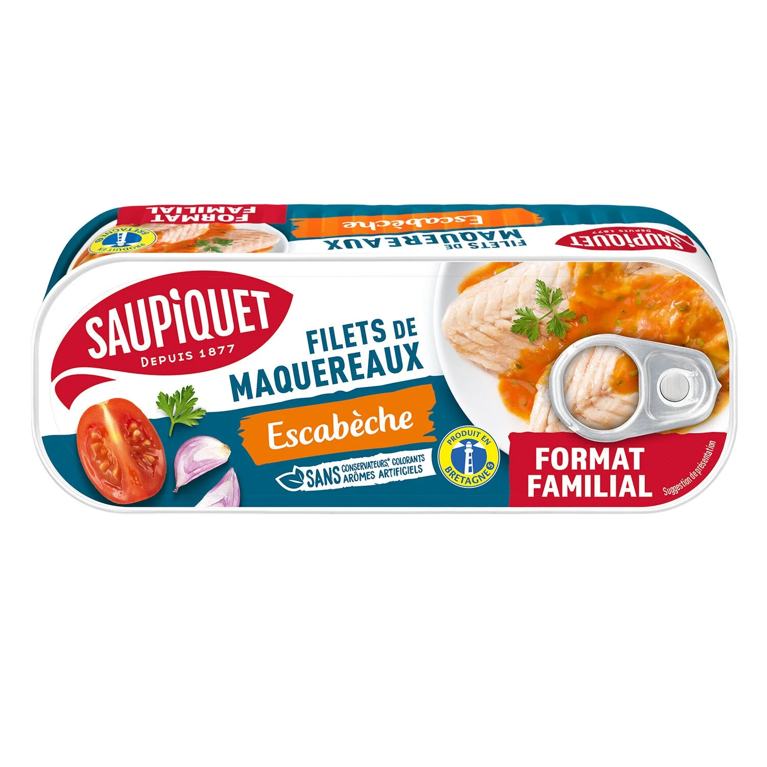 Mackerel Fillets with Escabeche Sauce 226g - Saupiquet