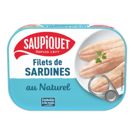 70g Flts Sardines Naturel Spqt