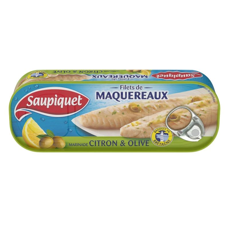 Filetes de Cavala Marinada com Limão e Azeitona, 176g - SAUPIQUET