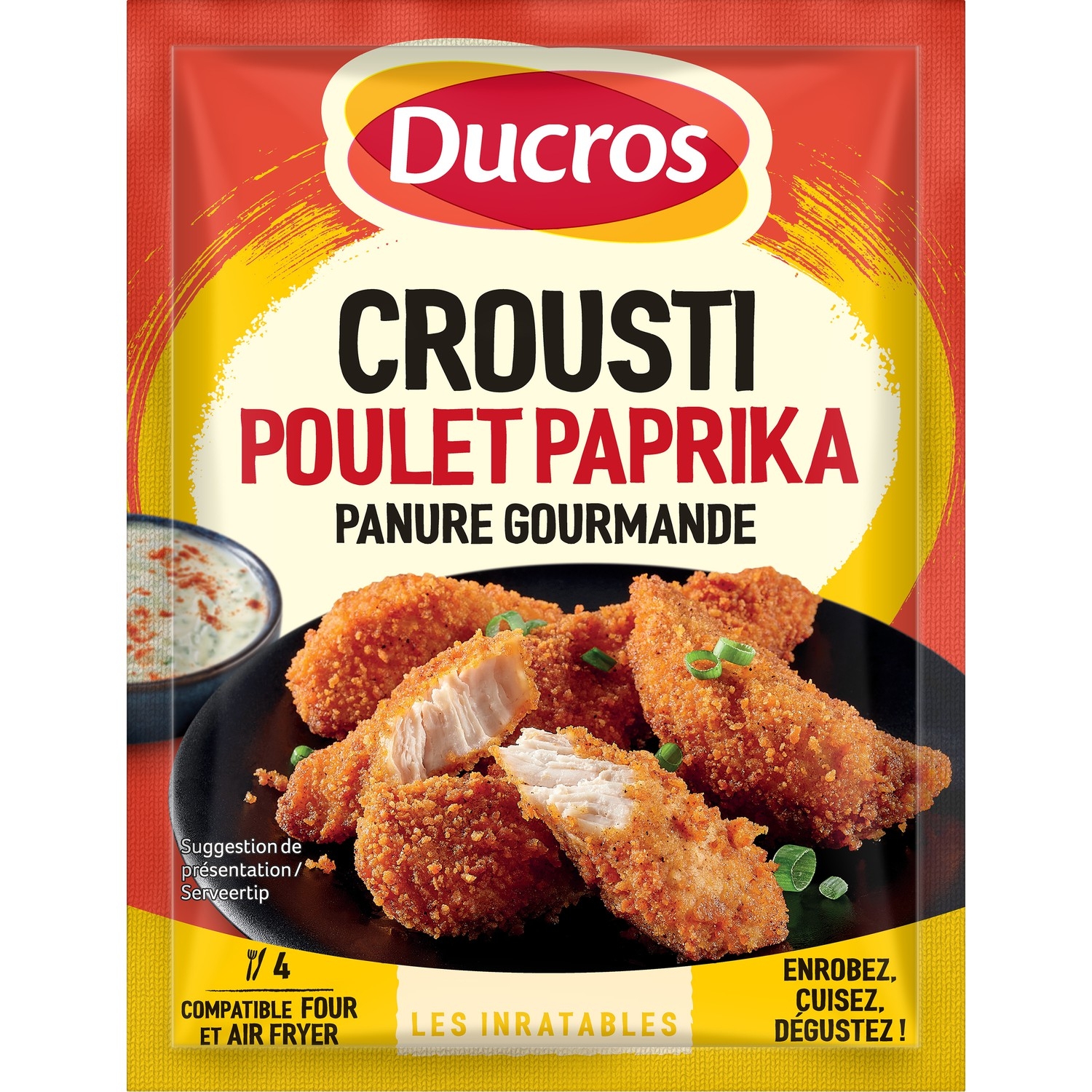 Panure gourmande poulet paprika Crousti 70 g - DUCROS