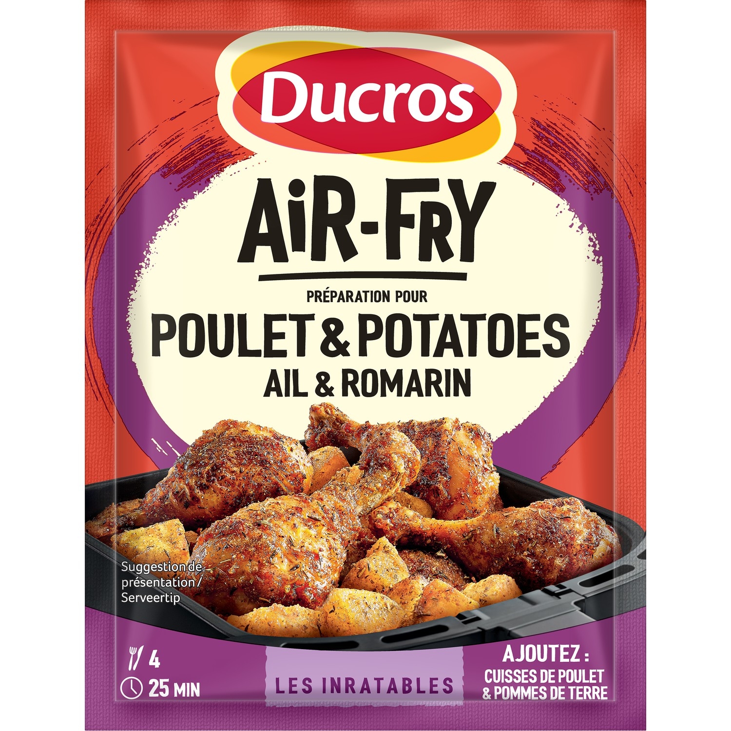Préparation poulet et potatoes ail et romarin Air-Fry 30 g - DUCROS