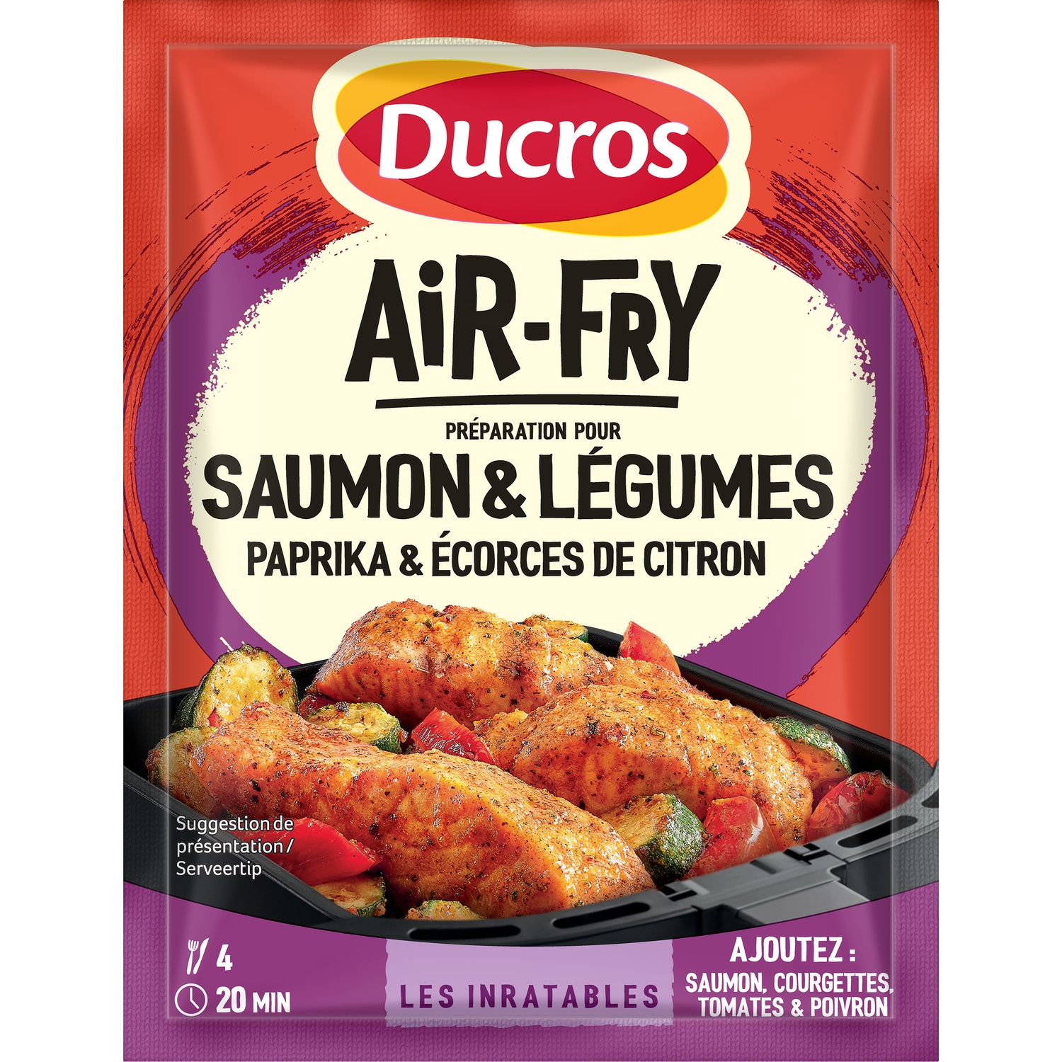 Préparation saumon et légumes paprika et écorces de citron Air-Fry 30 g - DUCROS