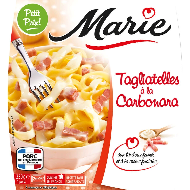 Carbonara tagliatelle 330g - MARIE