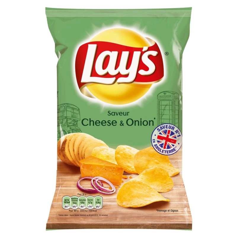 Cheese and onion crisps 120g - LAY'S