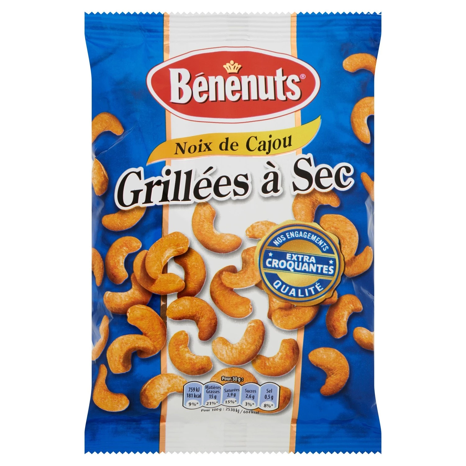Кешью жареный сухой, 220г - BENENUTS
