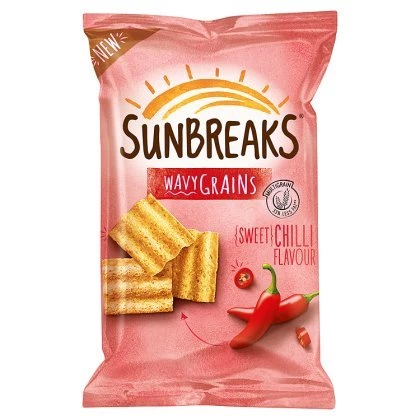 Sweet Chilli Cereal Wavy Tiles, 95g - SUNBREAKS