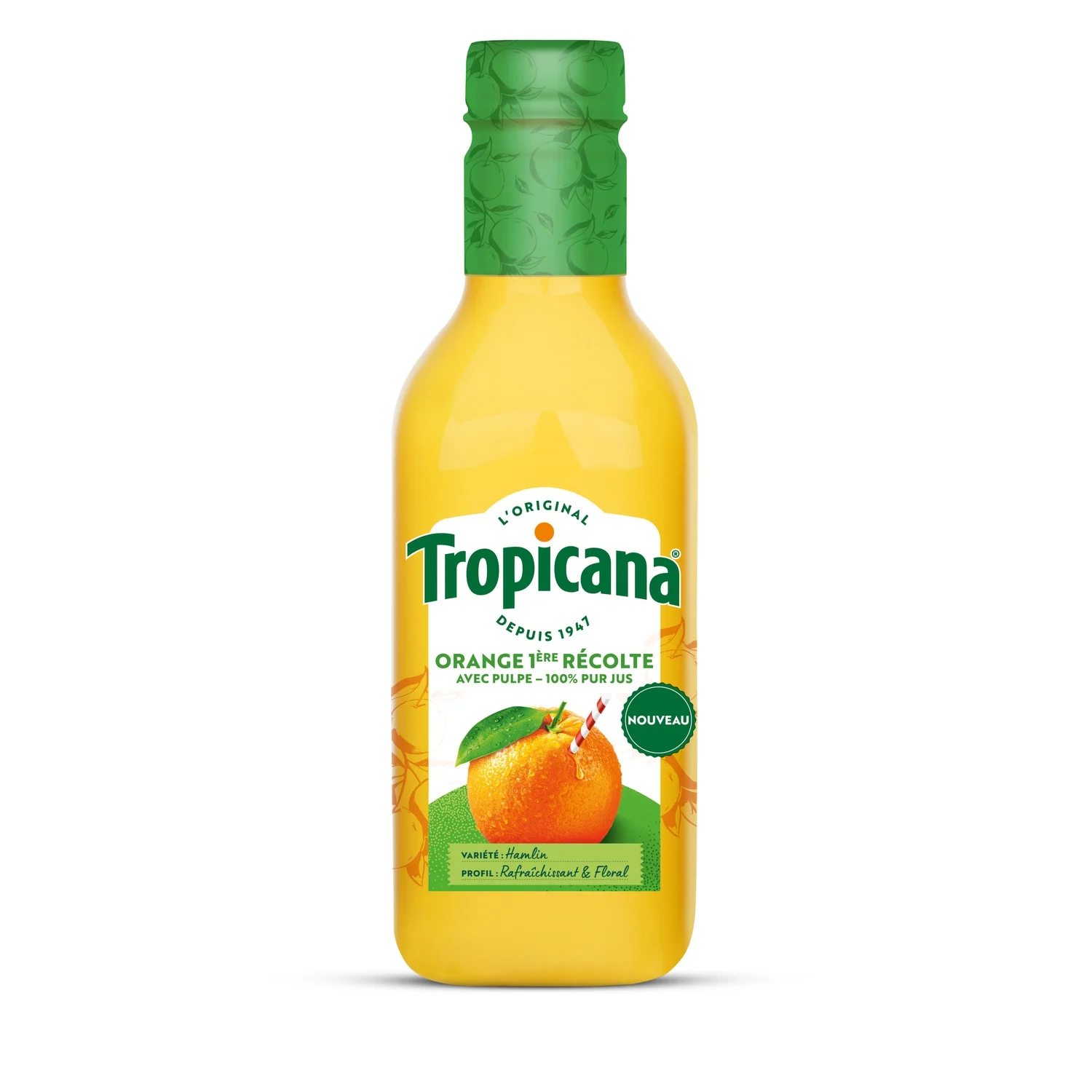 Orange TPP with pulp pet 90cl