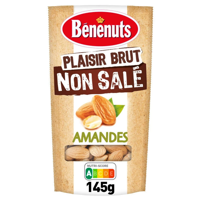Unsalted Almonds, 145g - BENENUTS
