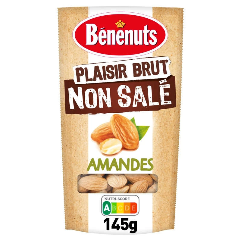 Ongezouten amandelen, 145 g - BENENUTS