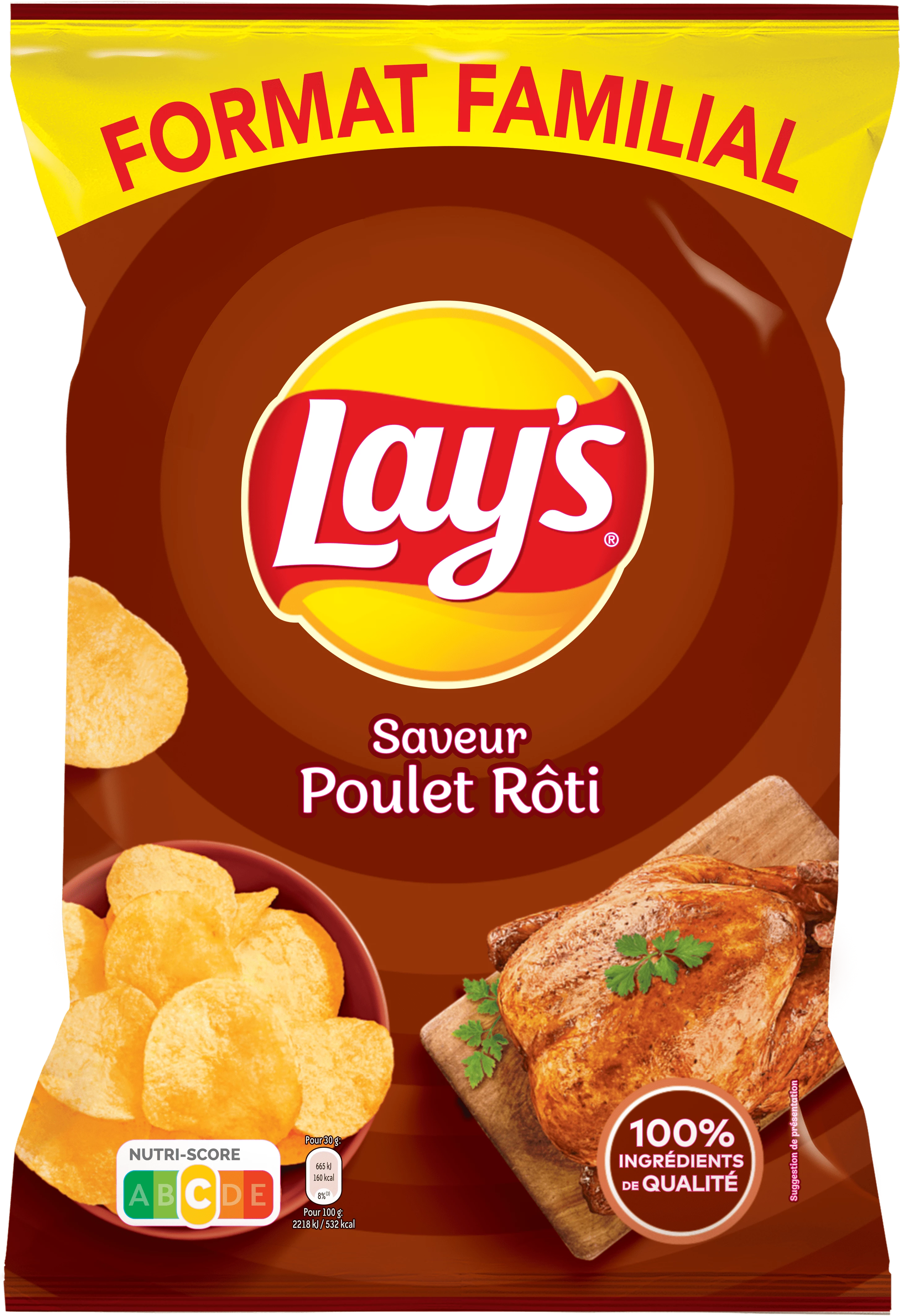 Chips Poulet Rôti, 250g -LAY'S