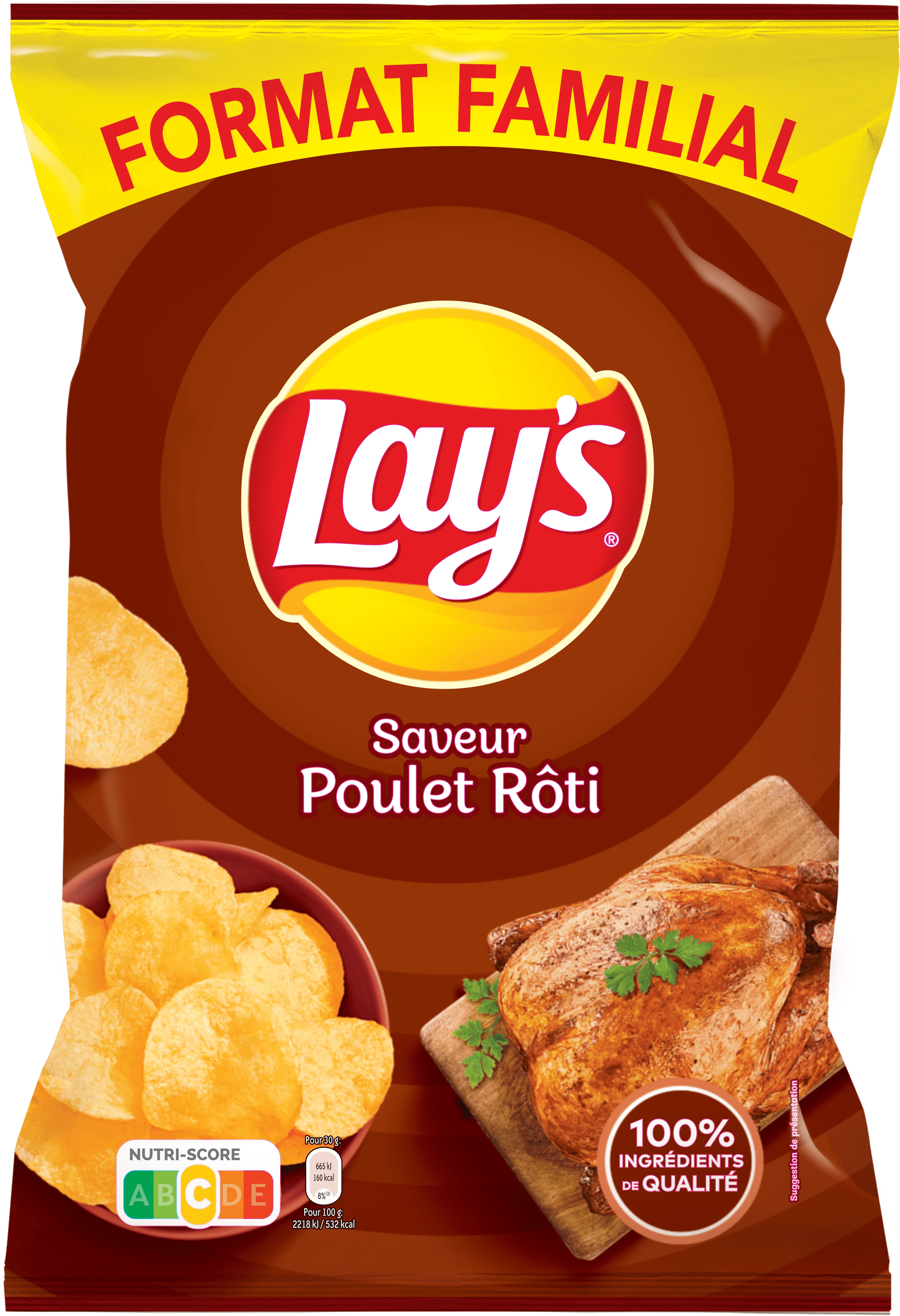 Batatas fritas de frango assado, 250g -LAY'S