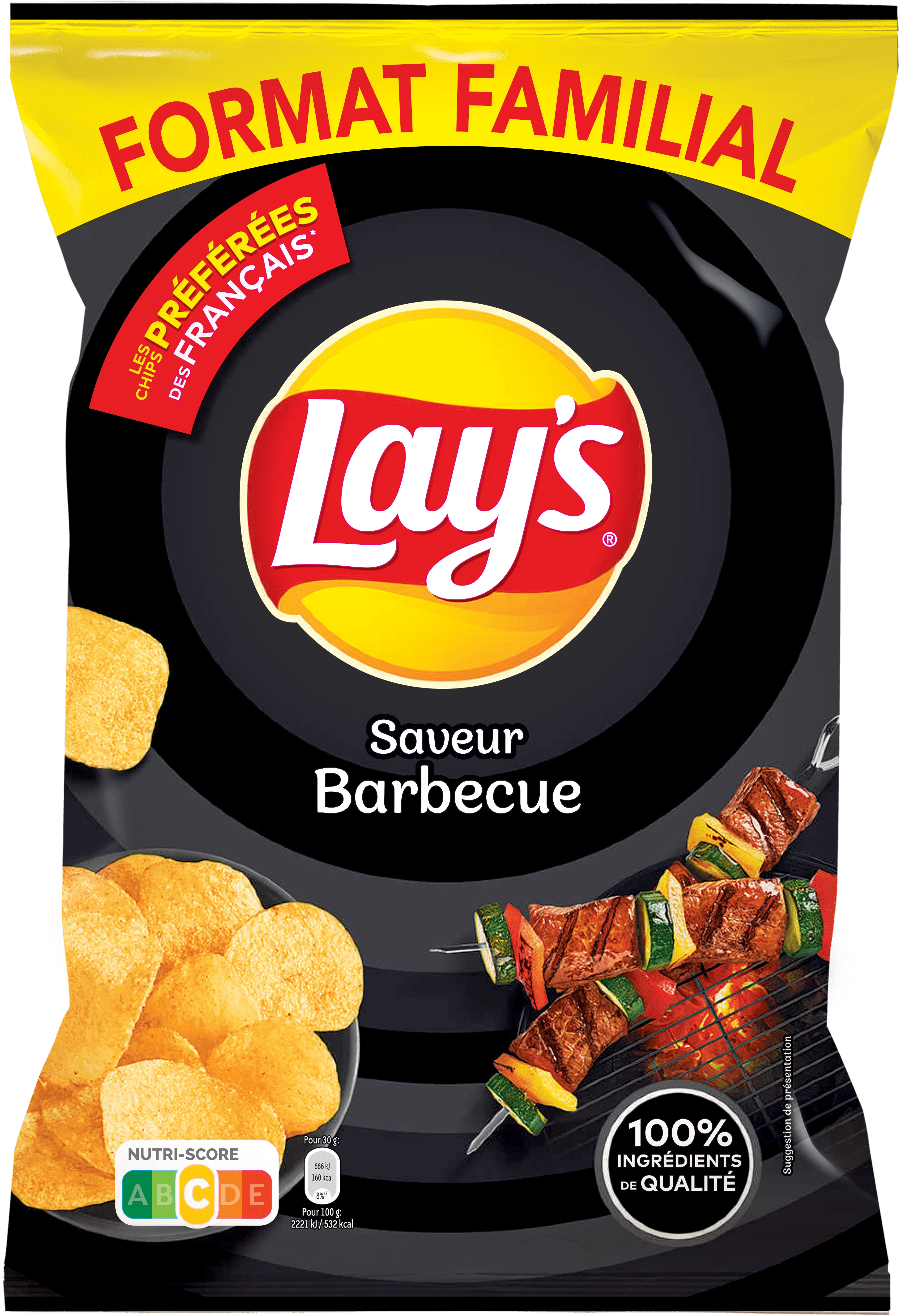 Batatas Fritas Barbecue, 250g - LAY'S