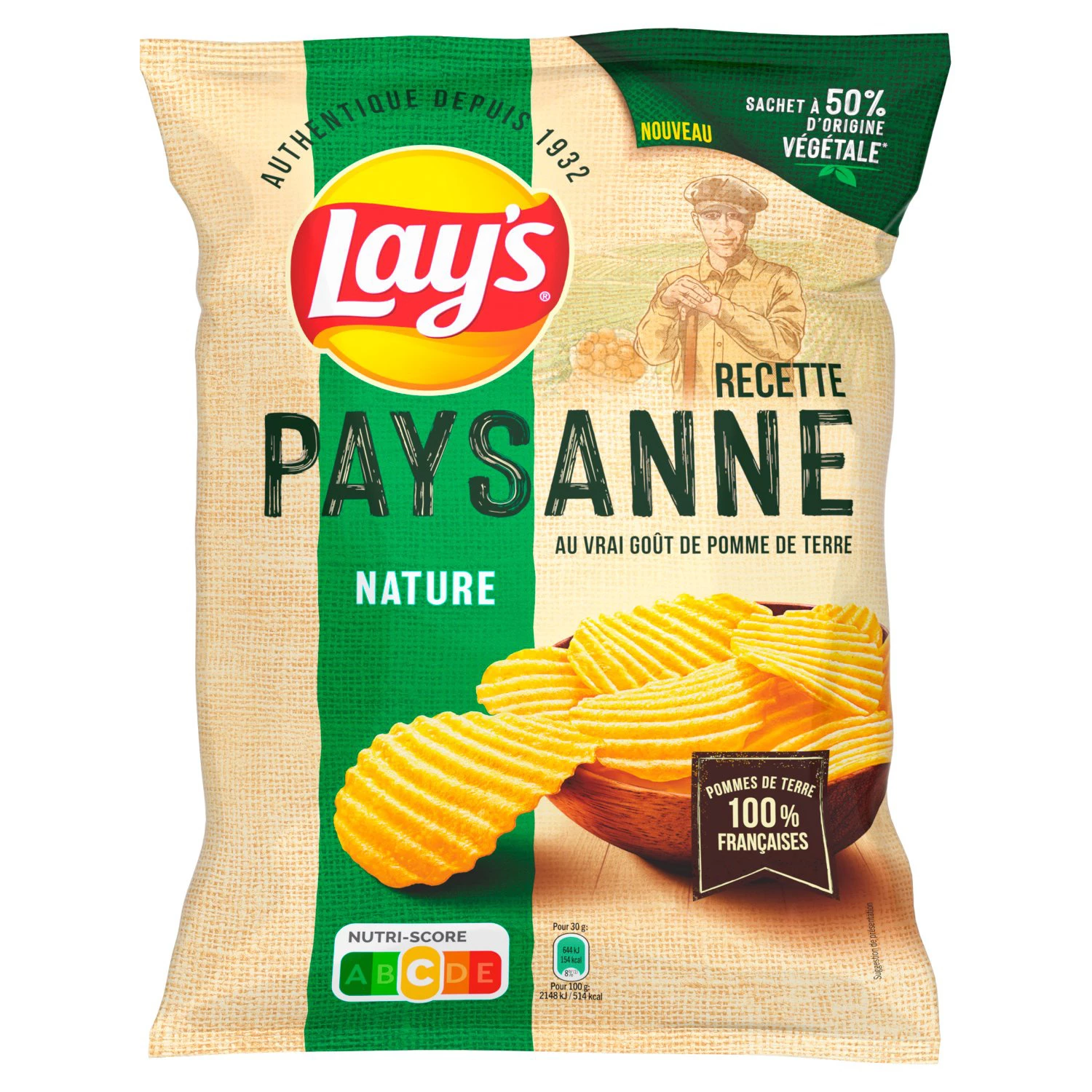 Patatine Contadine Al Naturale 155g - LAY'S