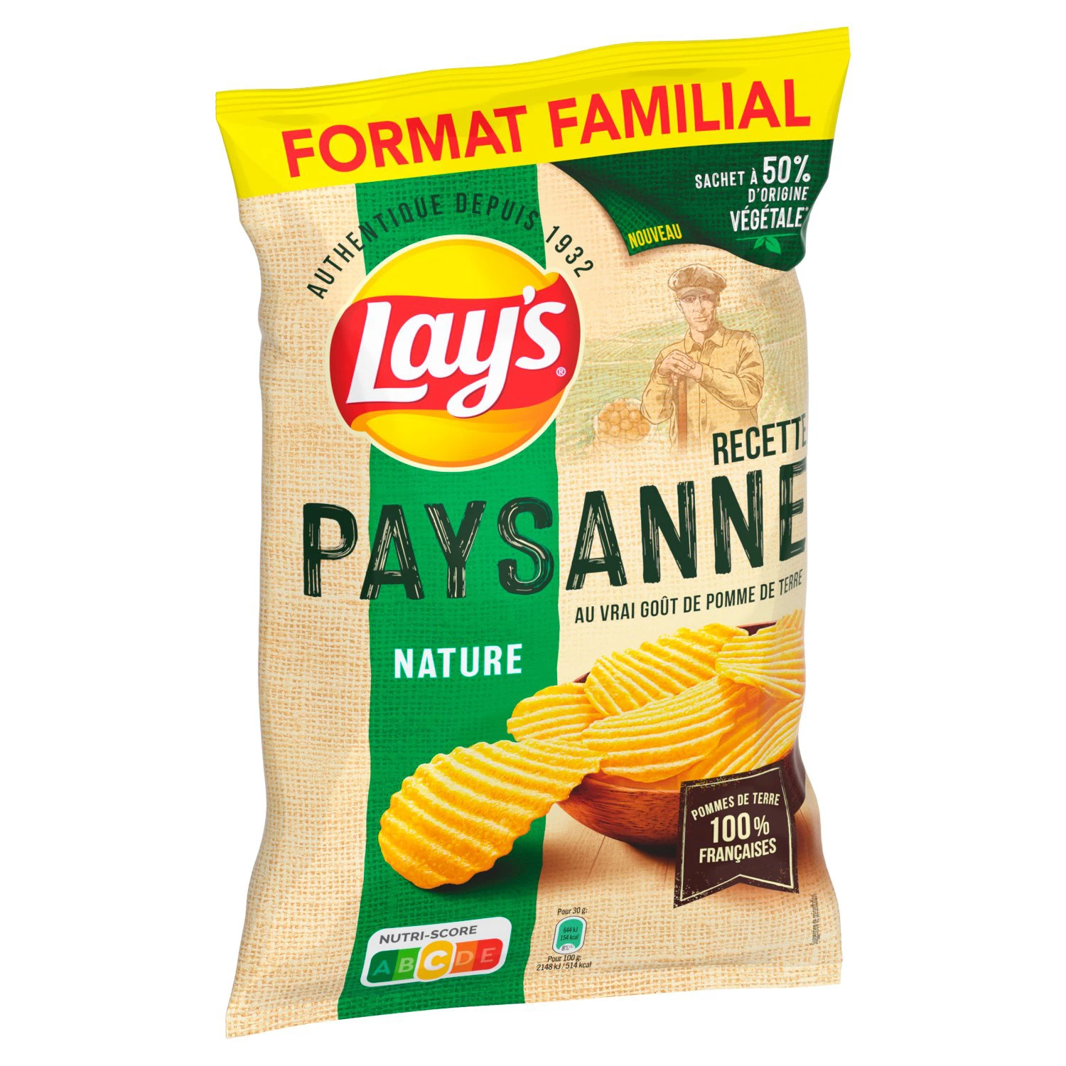 Chips de recetas campesinas de la naturaleza, 295g - LAY'S