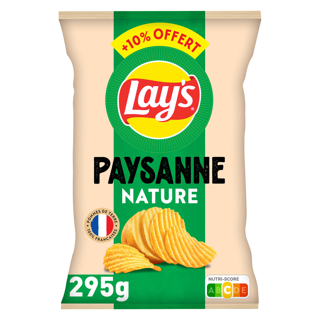Lay's Recette Paysanne Nature 295 G + 10% Offert