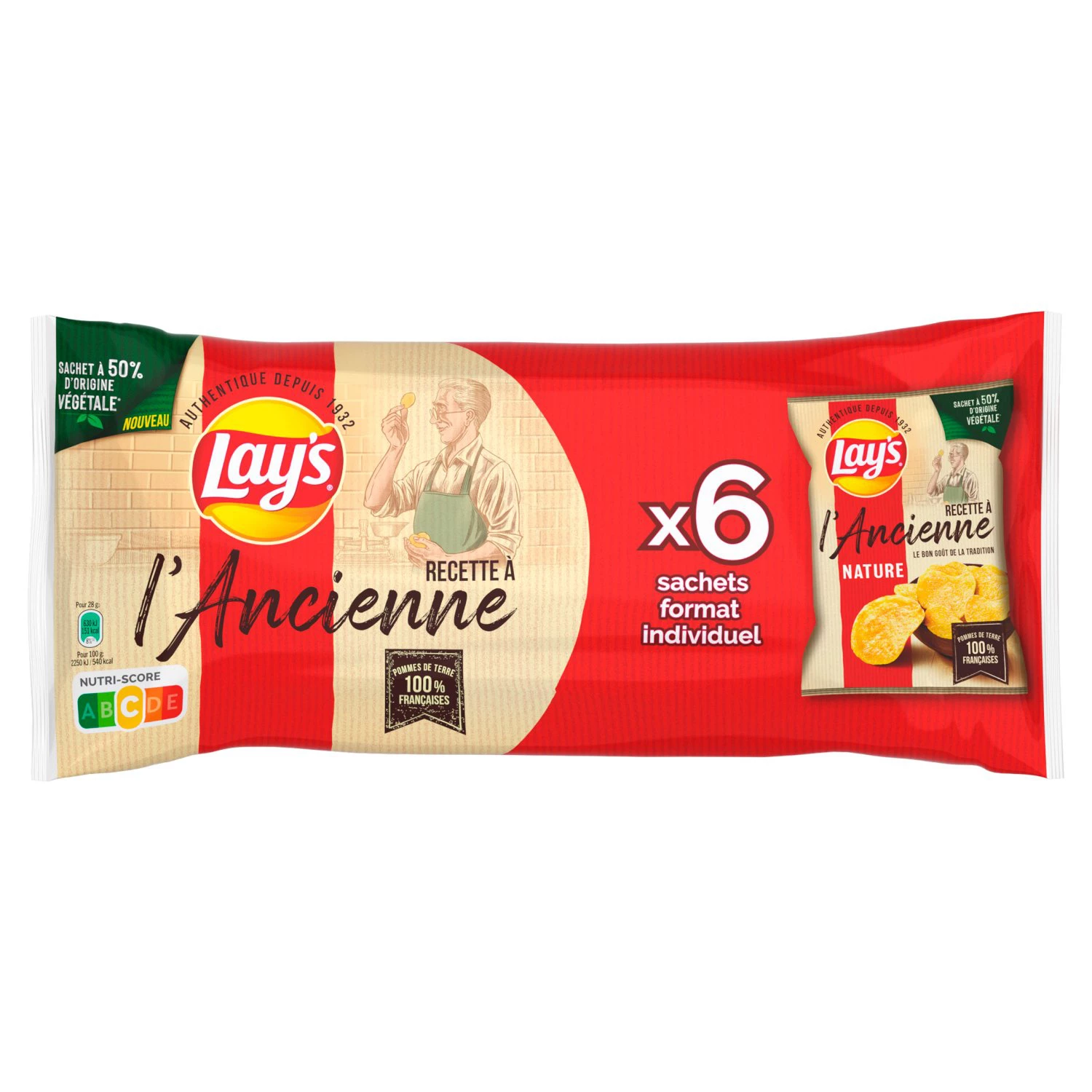 Oude Natuurchips, 28g -  LAY'S