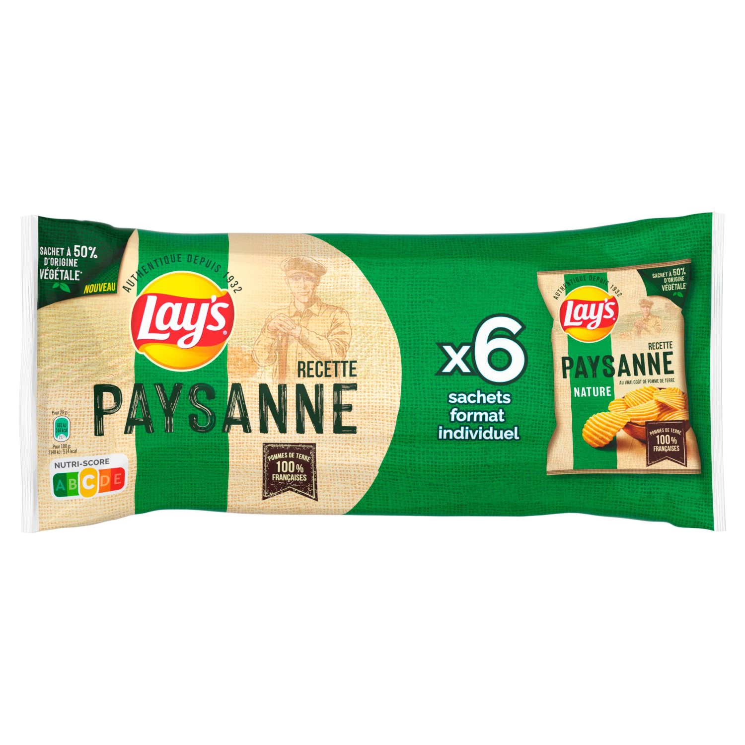 Patatas fritas campesinas simples, 28 g - LAY'S