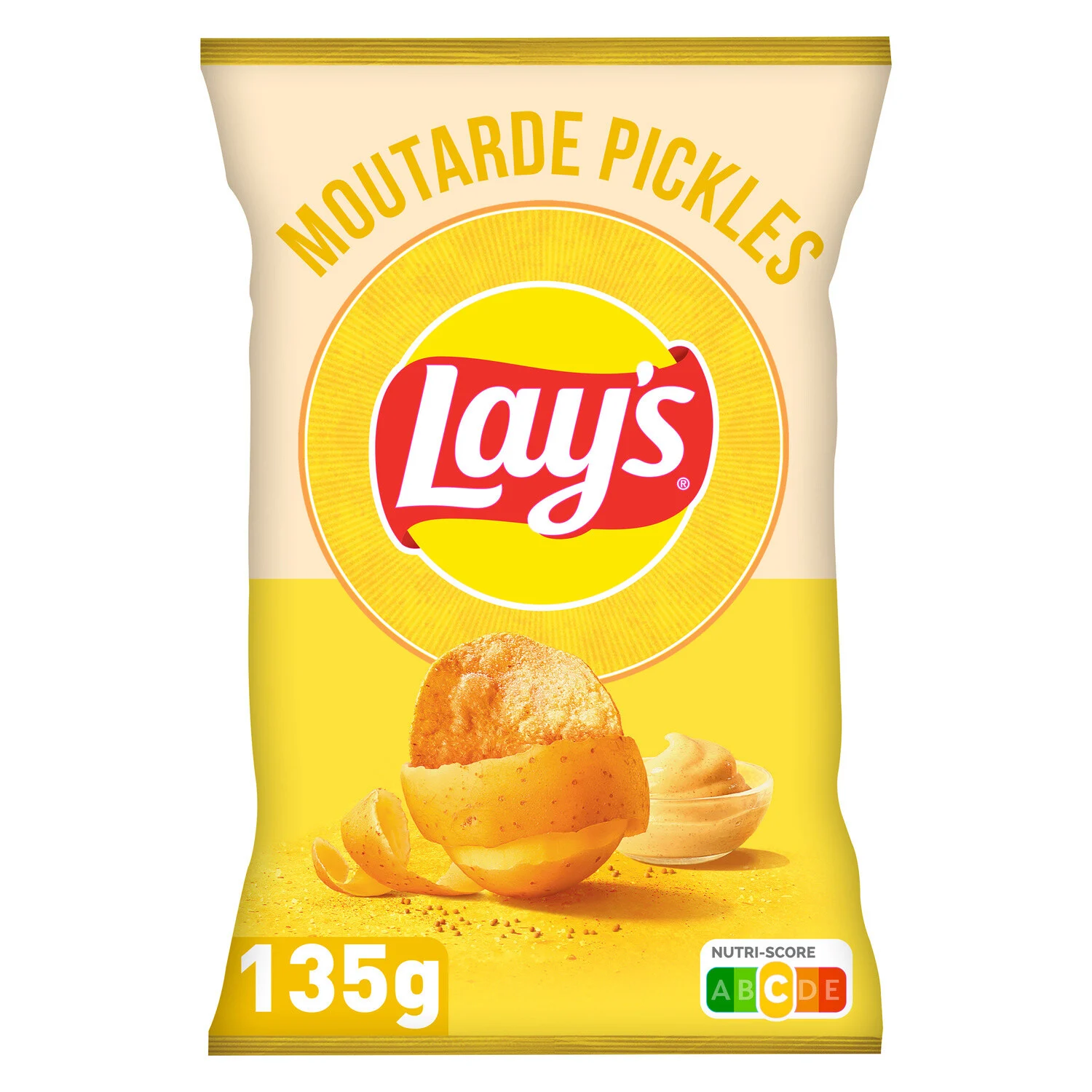 135g de picles Lays Moutarde