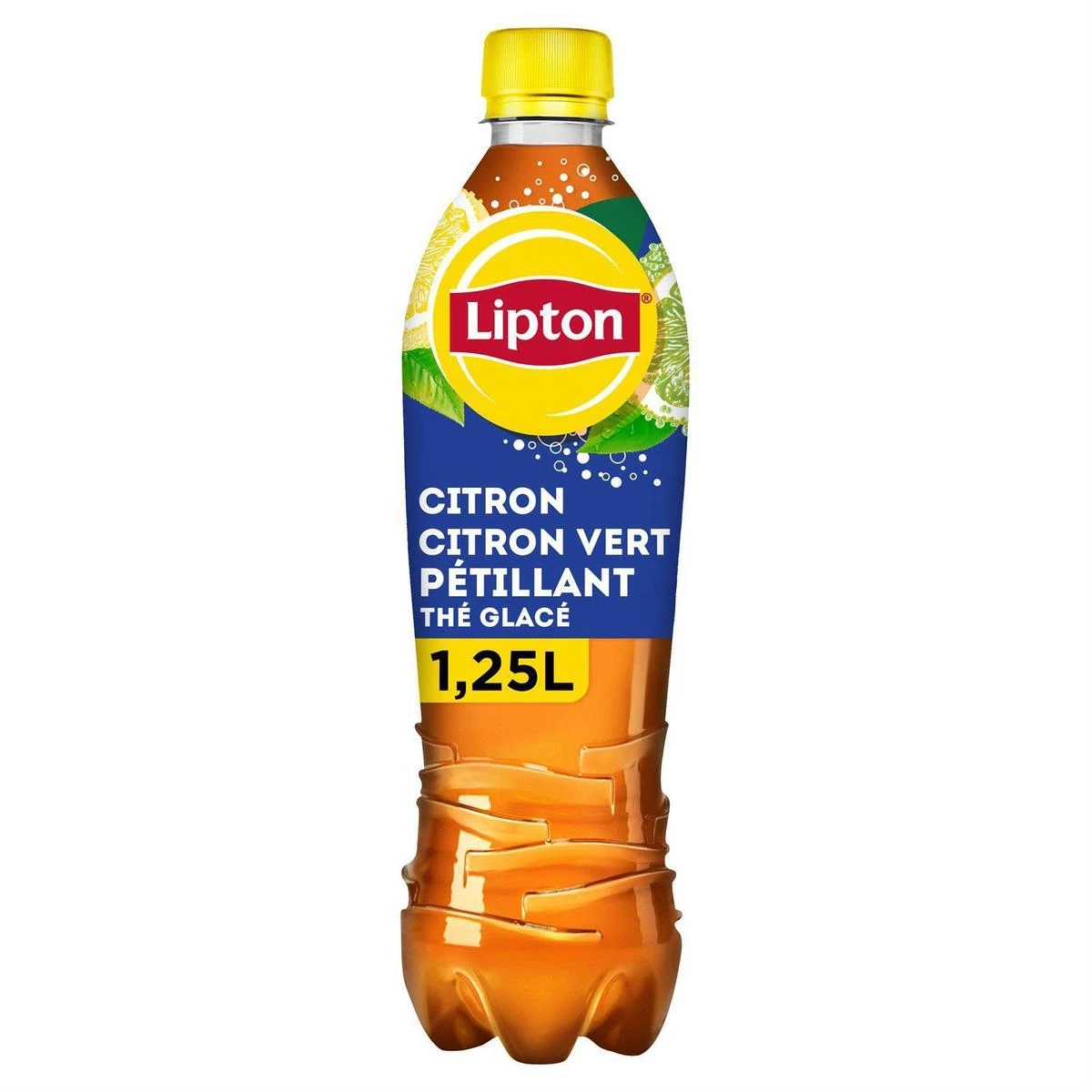 Bevanda di tè freddo frizzante al gusto Limone Lime 1,25L - LIPTON