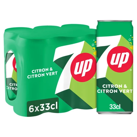 6x33cl 7up Reg Sleek Can