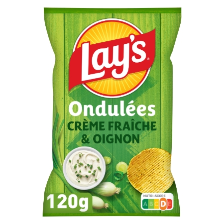 120g Lays Ondulee Crem Oignon