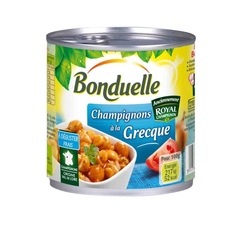 Champignons à La Grecque; 400g -  BONDUELLE