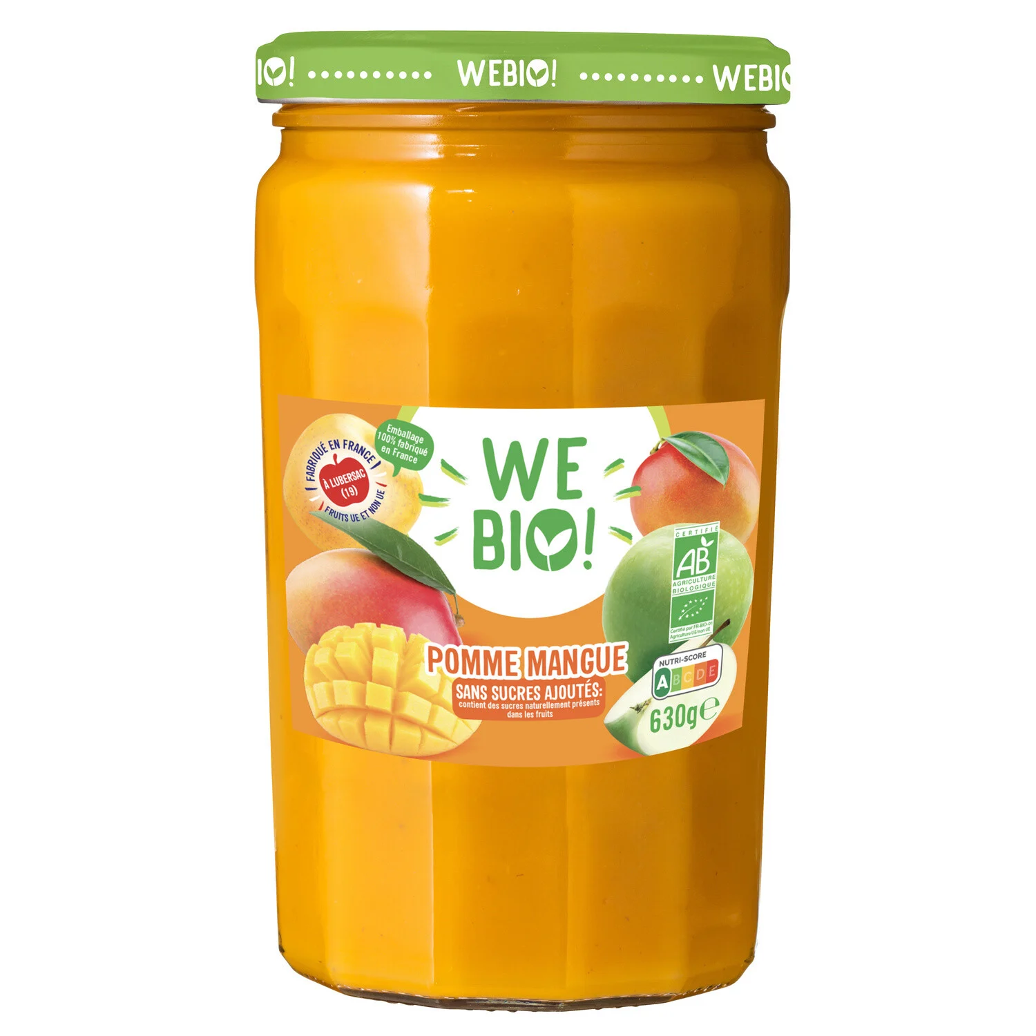 Organic Apple Mango Compote No Added Sugars 630g - Webio!