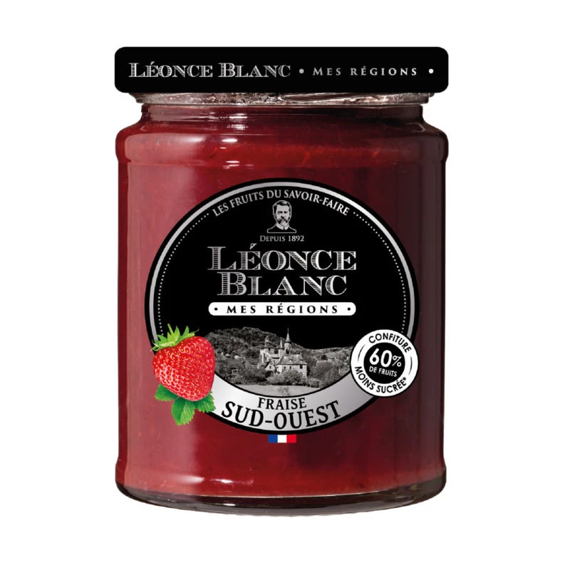 Confiture de Fraises du Sud-ouest 320g - LEONCE BLANC