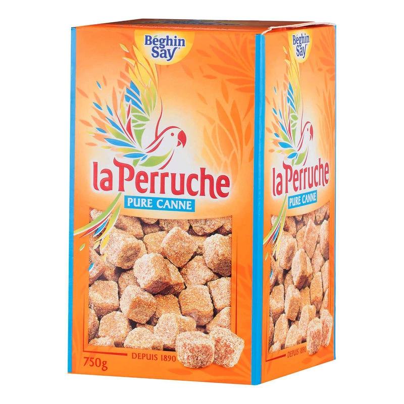 Cane sugar in pieces 750g LA PERRUCHE - BEGHIN SAY