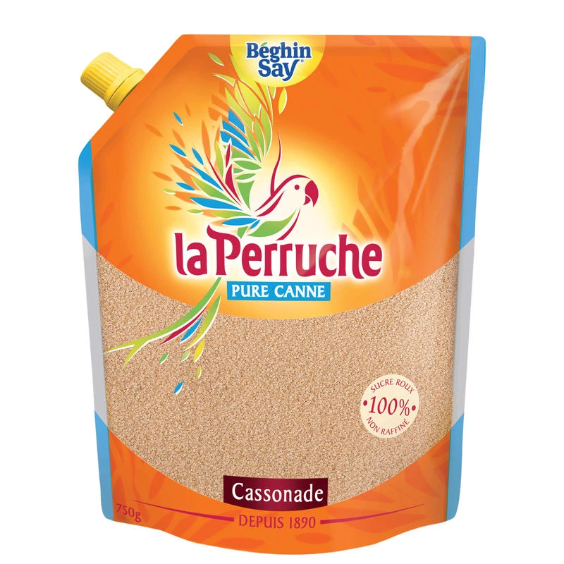 La Perruche azúcar moreno sin refinar 750g - BEGHIN SAY