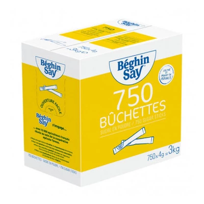 Sucre Cristal Buche (4gx750) - BEGHIN SAY