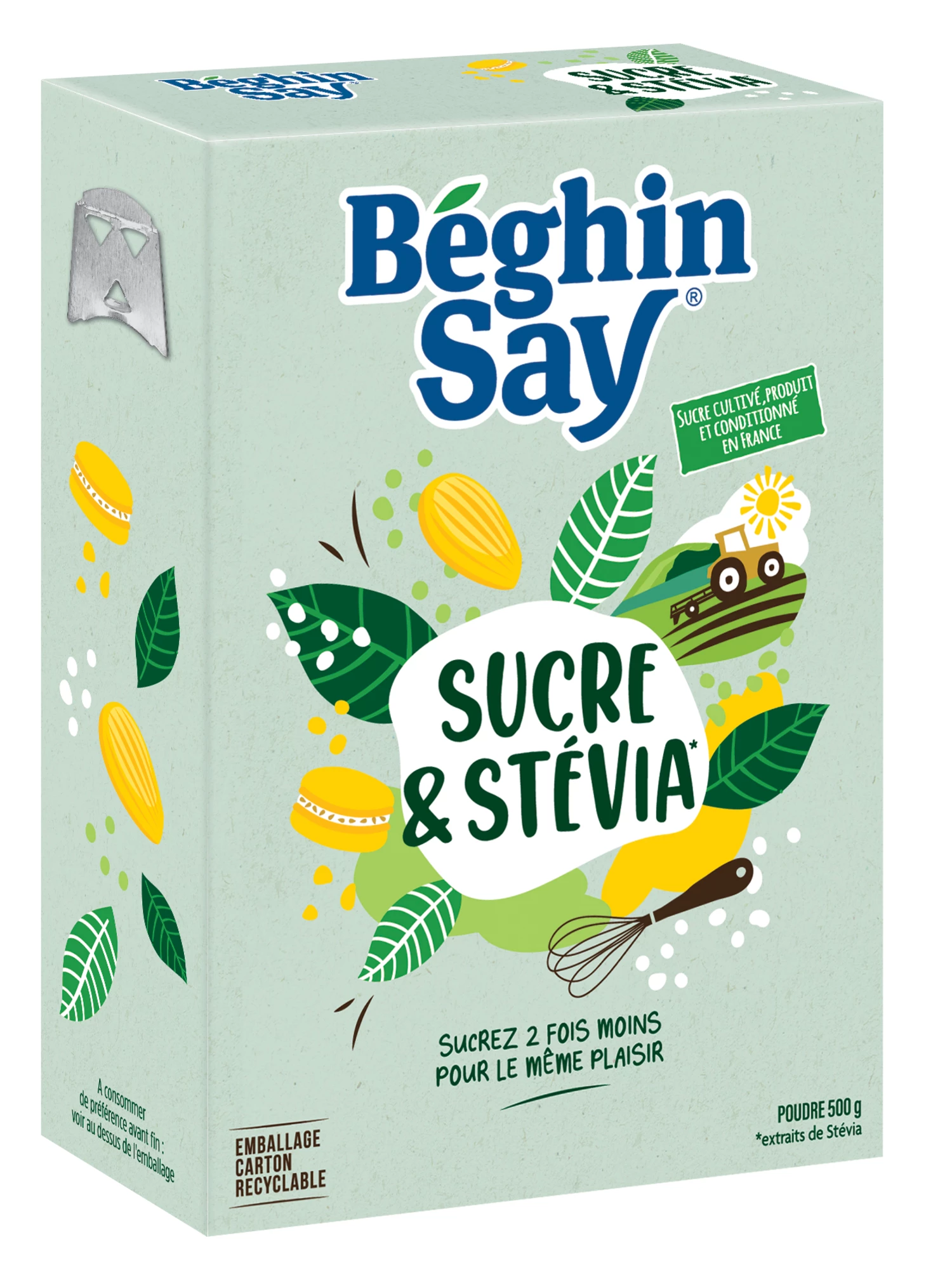 Sucre Poudre Et Stevia Bv 500g