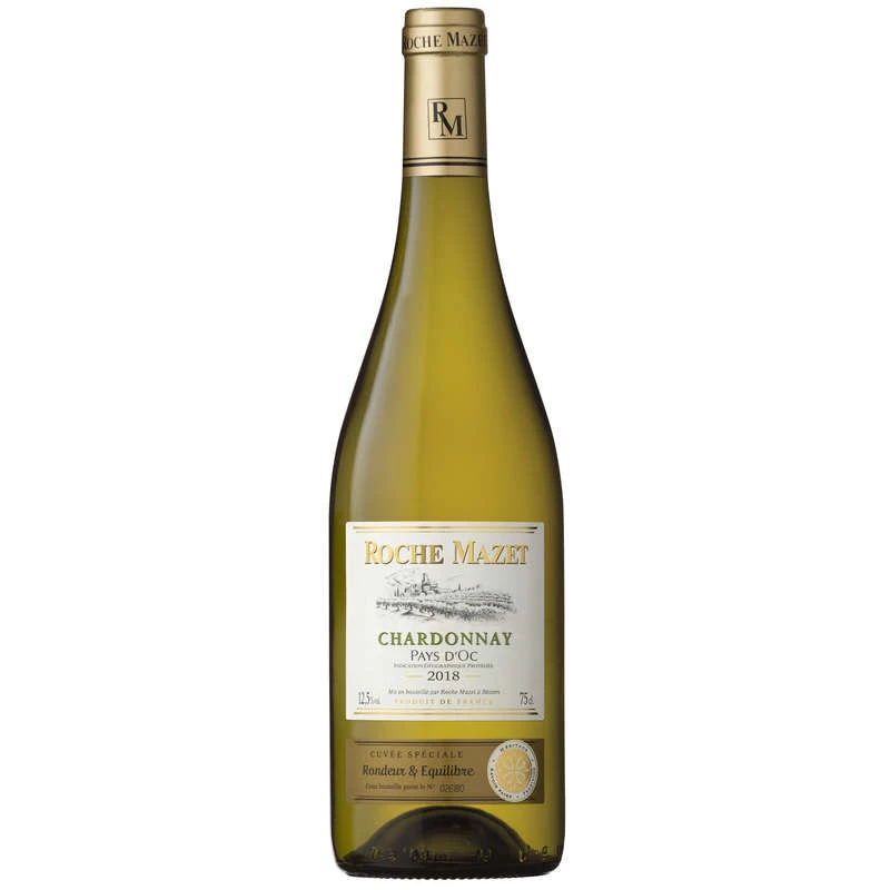 Vin Blanc Languedoc Roussillon I.G.P, 75cl - ROCHE MAZET