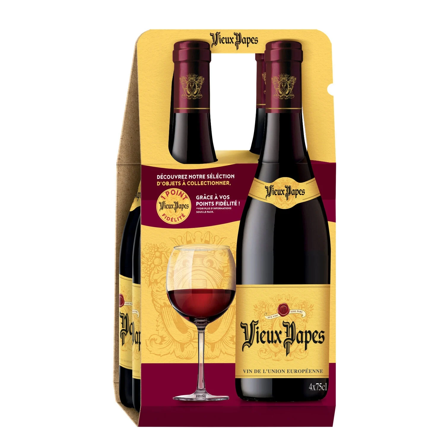 4x75cl Vue Rg Vieux Papes Ml
