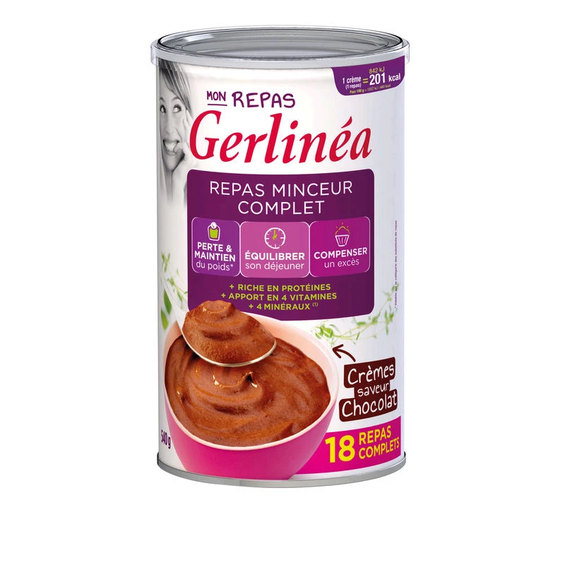 Complete slimming meal with chocolate cream flavor - GERLINÉA