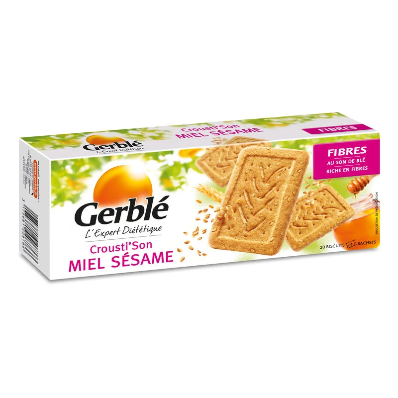 Crousti'Son honing/sesamkoekje 200g - GERBLE