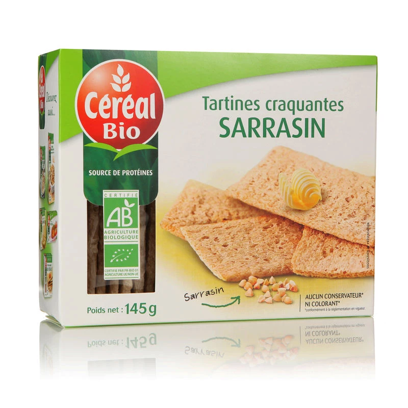 Toast di grano saraceno biologico 145g - CEREAL Bio