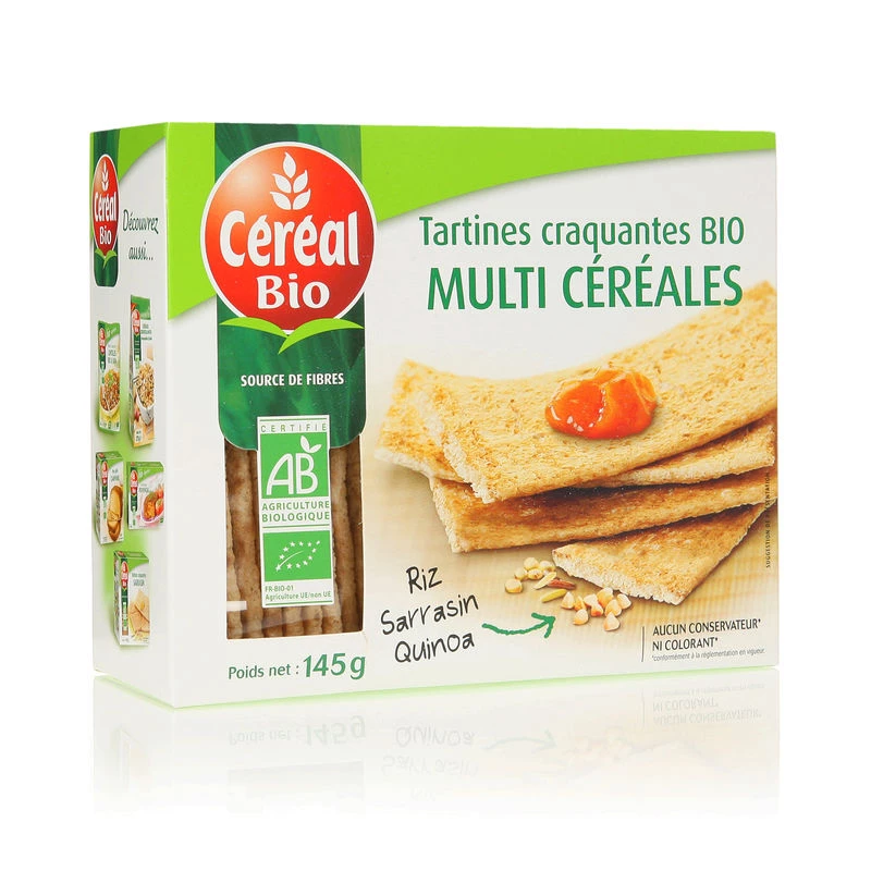 Tostada multicereales ecológica 145g - CEREAL Bio