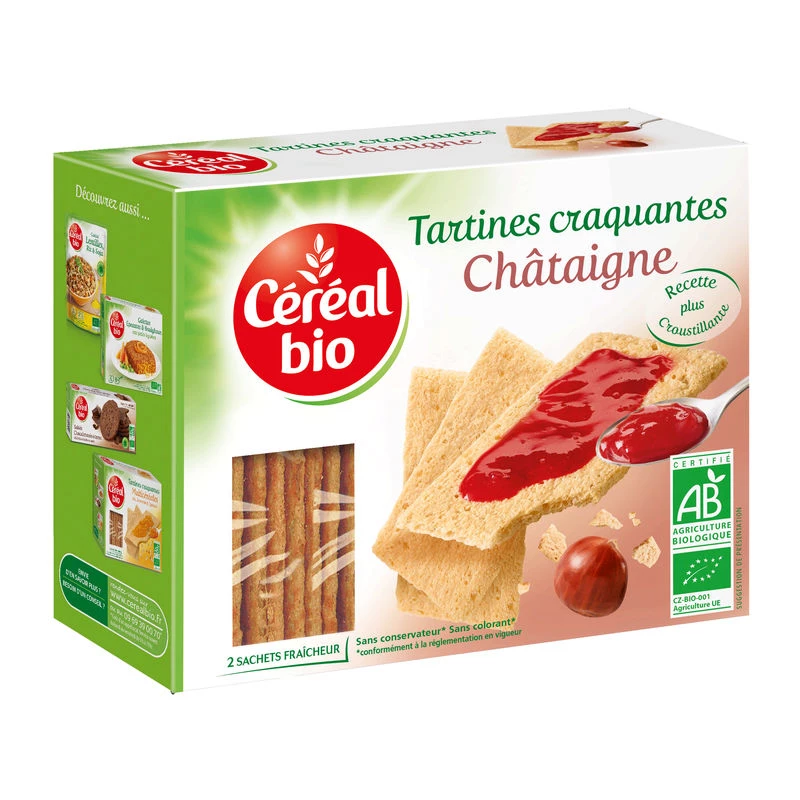 Organic chestnut toast 145g - CEREAL Bio