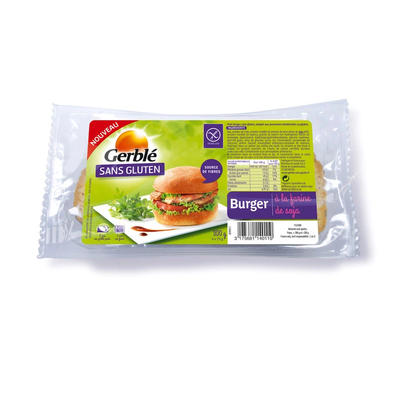 Pain Burger senza glutine 300g - GERBLE