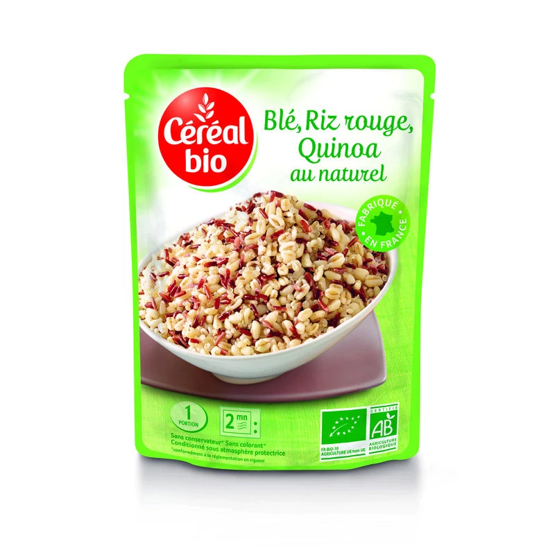 Grano, riso rosso e quinoa Bio 220g - CEREAL Bio